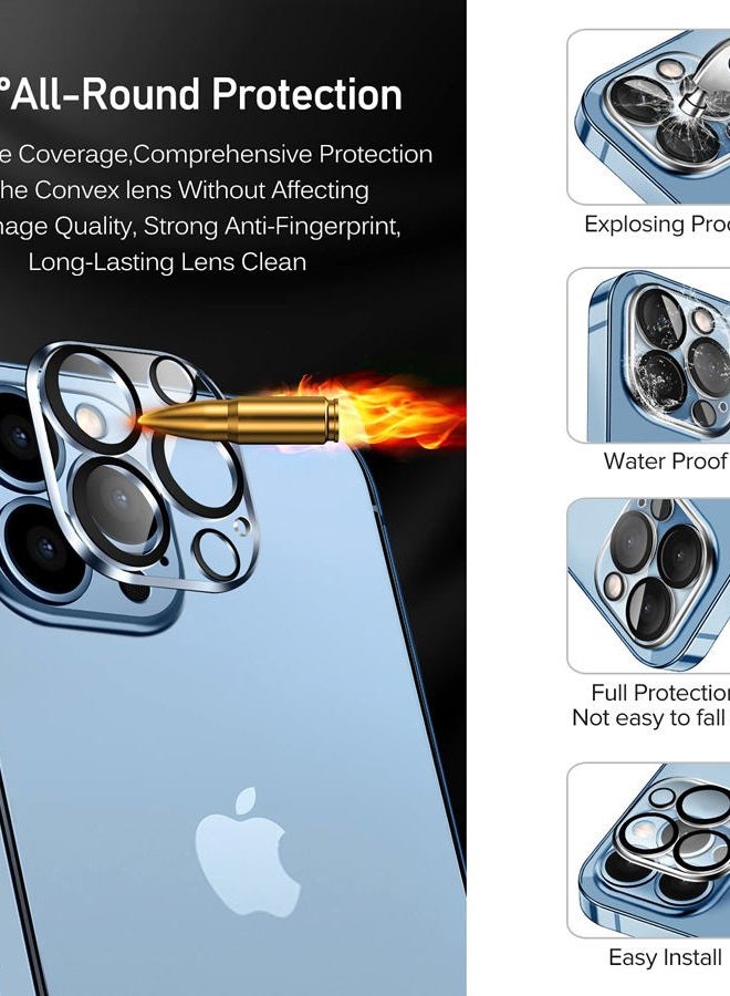 ivoler[4+2Pack]Screen Protector Compatible With iPhone 13 Pro Max 6.7‘'[4 Pack]with [2 Pack] Camera Lens Protector, HD Tempered Glass Film With Align Frame, 9H Hardness, Bubble Free,Scratch Resistant - Image 5