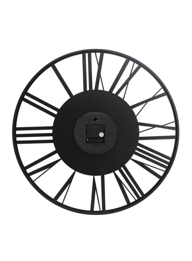 DANUBE HOME Cambridge Alum Industrial Gold-Black Wall Clock – Modern Decorative Clock , Silent Quartz Movement & Bold Design for Living Room, Office & Contemporary Interiors D60 Cm - Image 3