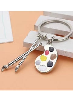 Goolsky New Painter Palette Pendant Keychain Brush Artist Key Chain Car Heart Shaped Cute Keyring Art Course Souvenir Gift Women Child  - Image 4