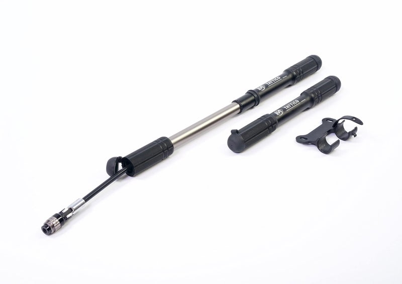 SILCA Tattico Mini Bike Pump â€“ Frame Mount Bicycle Pump with Expandable Hose and Lever Lock â€“ Lightweight and Mountable to Gravel, Mountain, and Road Bicycles â€“ Up to 100 PSI - Image 2