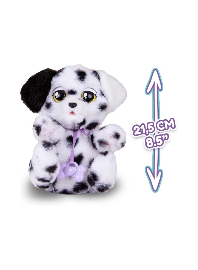 بيبي باوس جراء النوم من بيبي باوز، دالماتيان، لعبة جرو تفاعلية من القطيفة مقاس 8.5 بوصة مع حقيبة حمل، لعبة تظاهر للأطفال مع مؤثرات صوتية، مناسبة للأولاد والبنات من سن 18 شهرًا فما فوق - Image 2