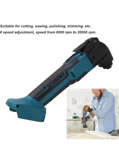 erorex Oscillating Multi Tool Kit 6000‑20000Rpm W 6 Speeds Oscillating Power Tools Battery Operated Abs Construction Adjustable Swing Angle Saw Accessories For Cutting Sanding  - Image 2