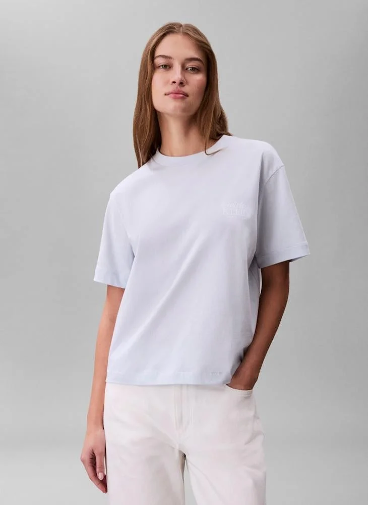 Calvin Klein Jeans  Casual Boxy Graphic T-Shirt for Women | Best Price UAE