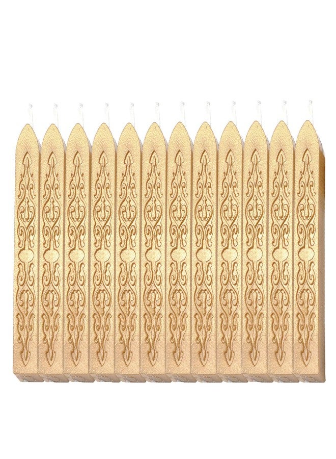 Yoption 12 Pcs Totem Fire Manuscript Sealing Seal Wax Sticks with Wicks Sealing Wax For Postage Letter Retro Vintage Wax Seal Stamp - Image 1
