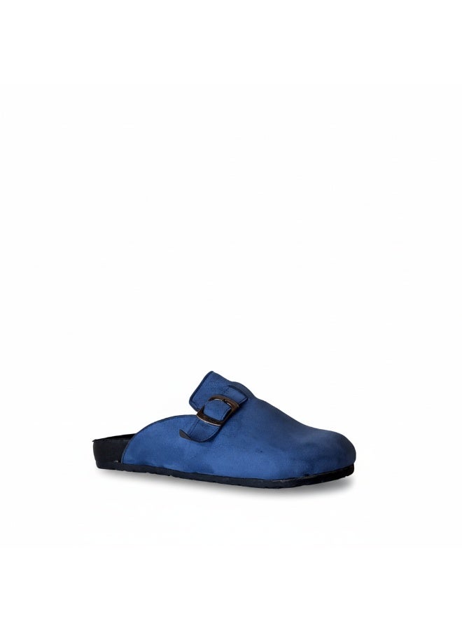 LIFESTYLISH Mules Flat Suede SB-15- Blue - Image 1