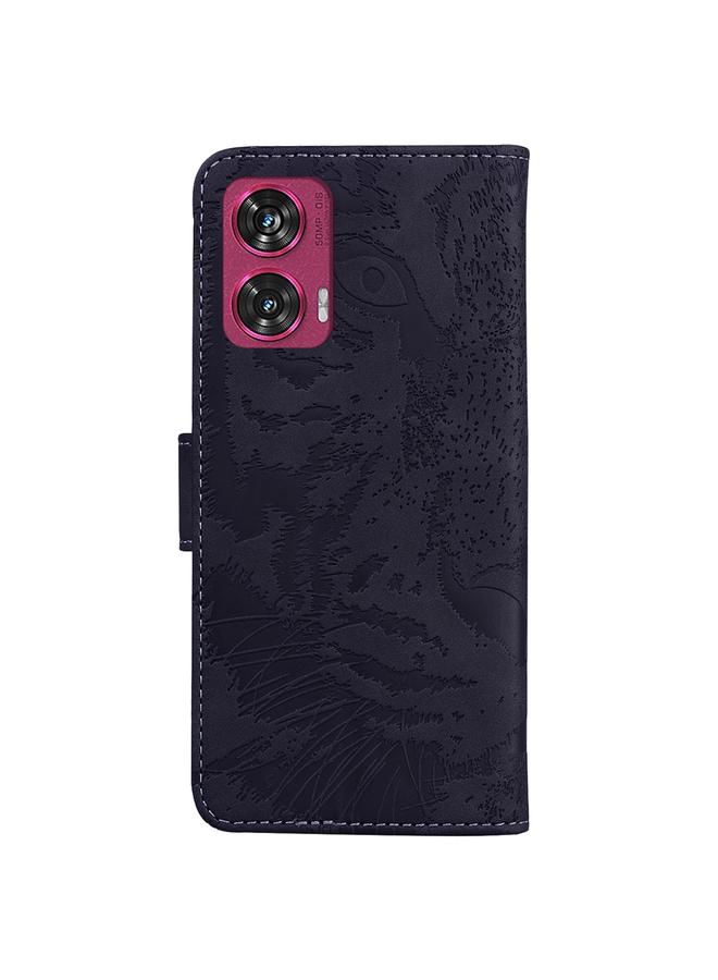 S-TOP Case For Motorola Edge 50 Fusion Tiger Embossing Pattern Leather Phone Case - Image 4