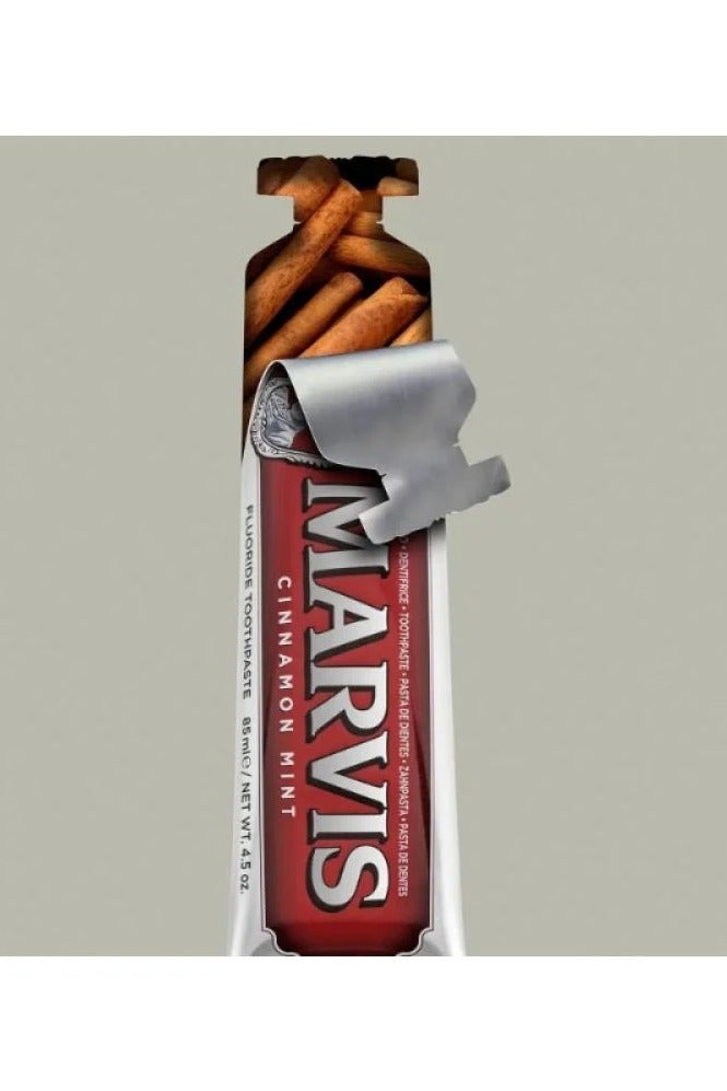 مارفيس معجون أسنان مارفيس القرفة النعناع 85 مل - حلوة غريبة، خيار لتبييض الأسنان وتنظيفها - Image 3