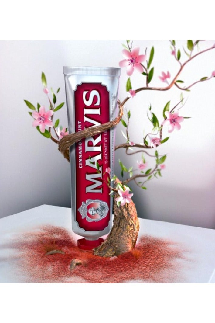 مارفيس معجون أسنان مارفيس القرفة النعناع 85 مل - حلوة غريبة، خيار لتبييض الأسنان وتنظيفها - Image 4