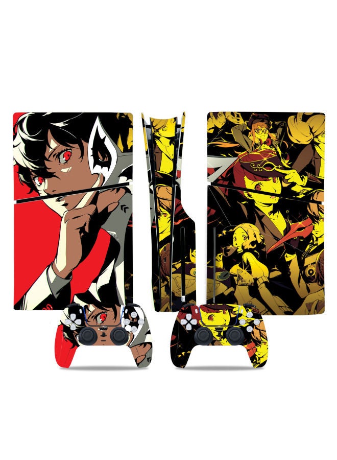 Loquat PS5 Slim Game Machine Full Body Stickers Full Body Film Handle Stickers Japanese Anime Character Stickers-Color:TN-P5SDisc-0598 - Image 1