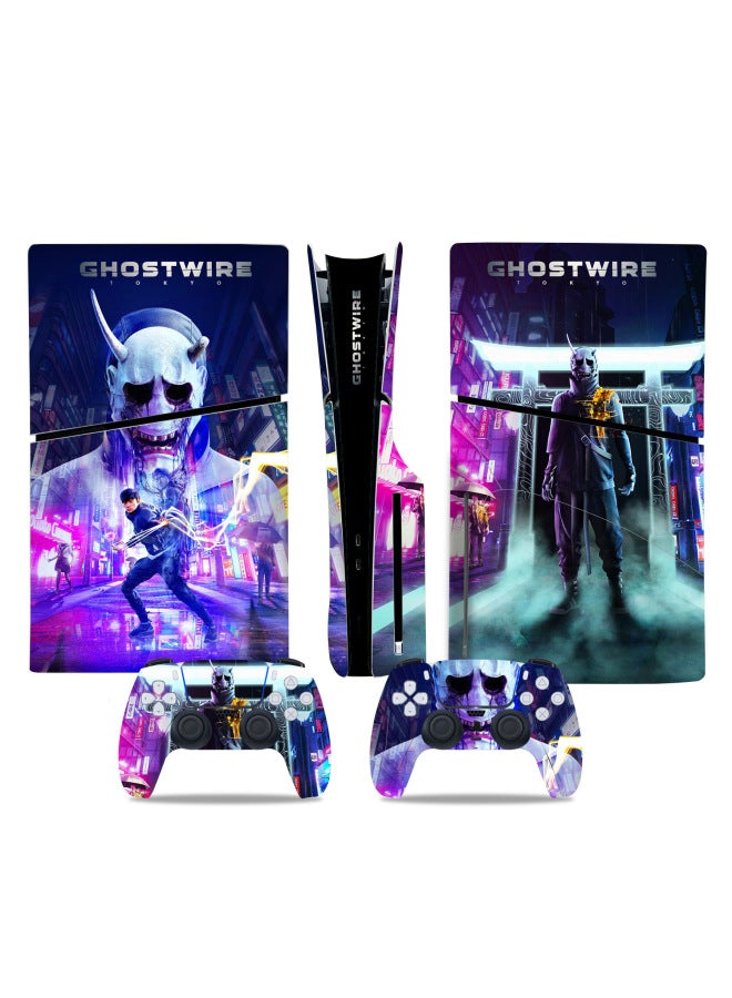 Loquat PS5 Slim Game Machine Full Body Stickers Full Body Film Handle Stickers Japanese Anime Character Stickers-Color:TN-P5SDisc-0598 - Image 5