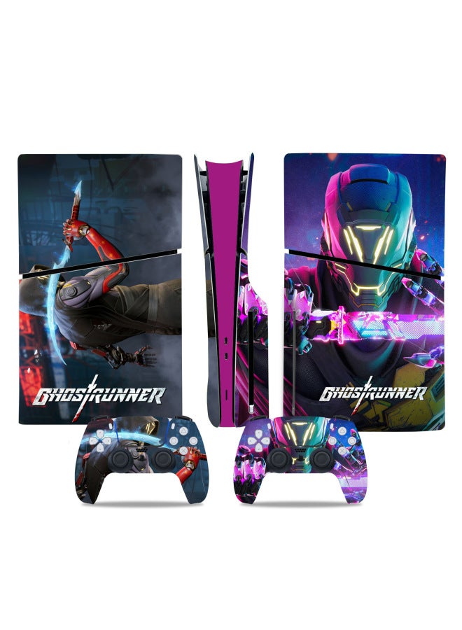 Loquat PS5 Slim Game Machine Full Body Stickers Full Body Film Handle Stickers Japanese Anime Character Stickers-Color:TN-P5SDisc-0598 - Image 4