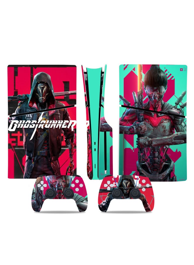 Loquat PS5 Slim Game Machine Full Body Stickers Full Body Film Handle Stickers Japanese Anime Character Stickers-Color:TN-P5SDisc-0598 - Image 3