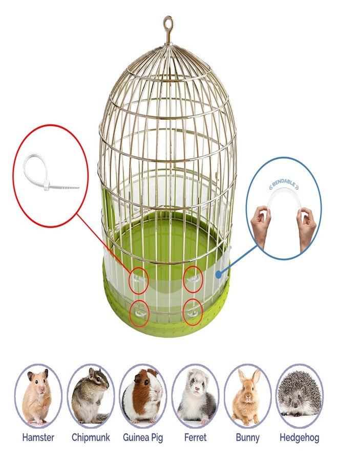 Marketing Holders 4 Pack Pet Cage Liner with Zip Ties Pet Rabbit Habitat Guinea Pig Cage 6" x 4.5" Flexible Plastic Side Protection Urine Guard Panels by Marketing Holders - Image 2
