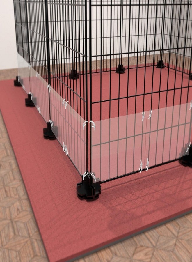 Marketing Holders 4 Pack Pet Cage Liner with Zip Ties Pet Rabbit Habitat Guinea Pig Cage 6" x 4.5" Flexible Plastic Side Protection Urine Guard Panels by Marketing Holders - Image 3