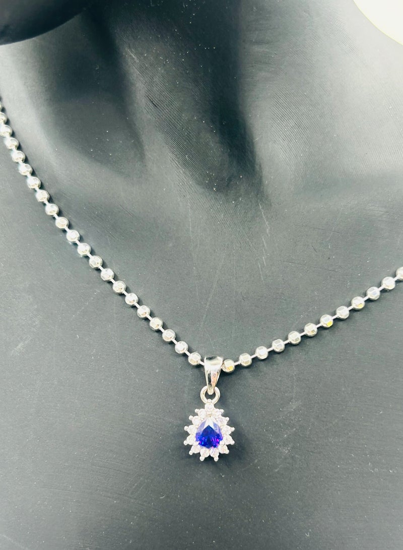 Sterling Silver Jewelry Set – Earrings, Locket, and Ring with Sparkling Zircon Stones | Elegant Set for Women - Image 3