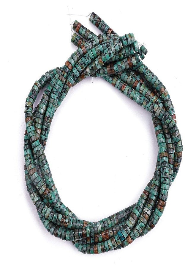 BEADIA Natural African Turquoise Spacer Beads Caps Loose Semi Gemstone for Beading Jewelry Making 6mmx3mm 38cm - Image 4