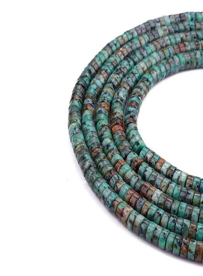 BEADIA Natural African Turquoise Spacer Beads Caps Loose Semi Gemstone for Beading Jewelry Making 6mmx3mm 38cm - Image 5