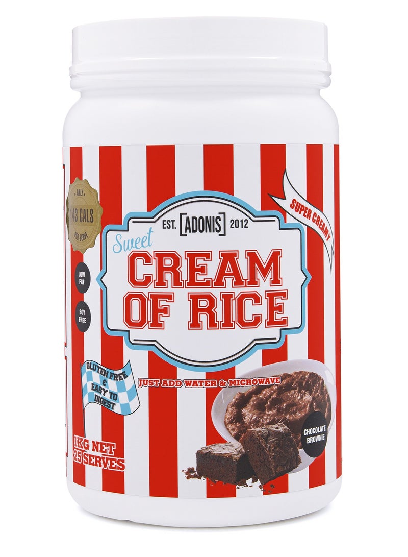 Adonis Cream of Rice - Chocolate Brownie - (1 kg) - Image 1