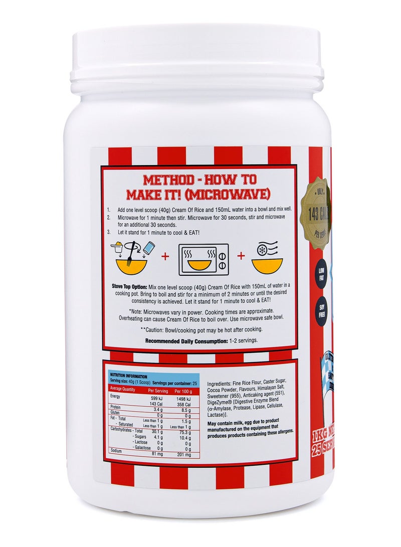 Adonis Cream of Rice - Chocolate Brownie - (1 kg) - Image 3