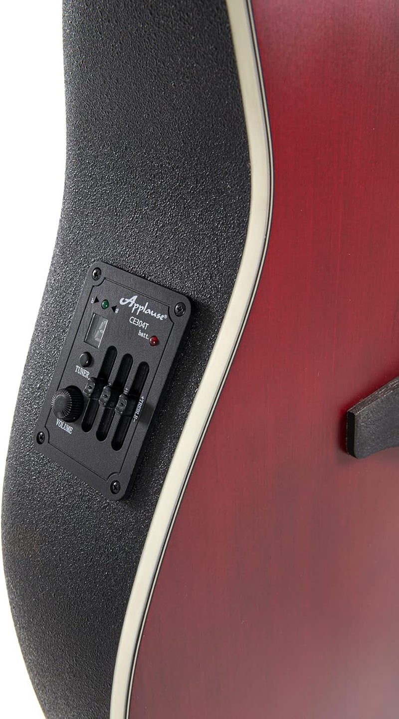 Applause جيتار كهربائي صوتي أبلاوز AB24-2S لون أحمر روبي ساتان - Image 4