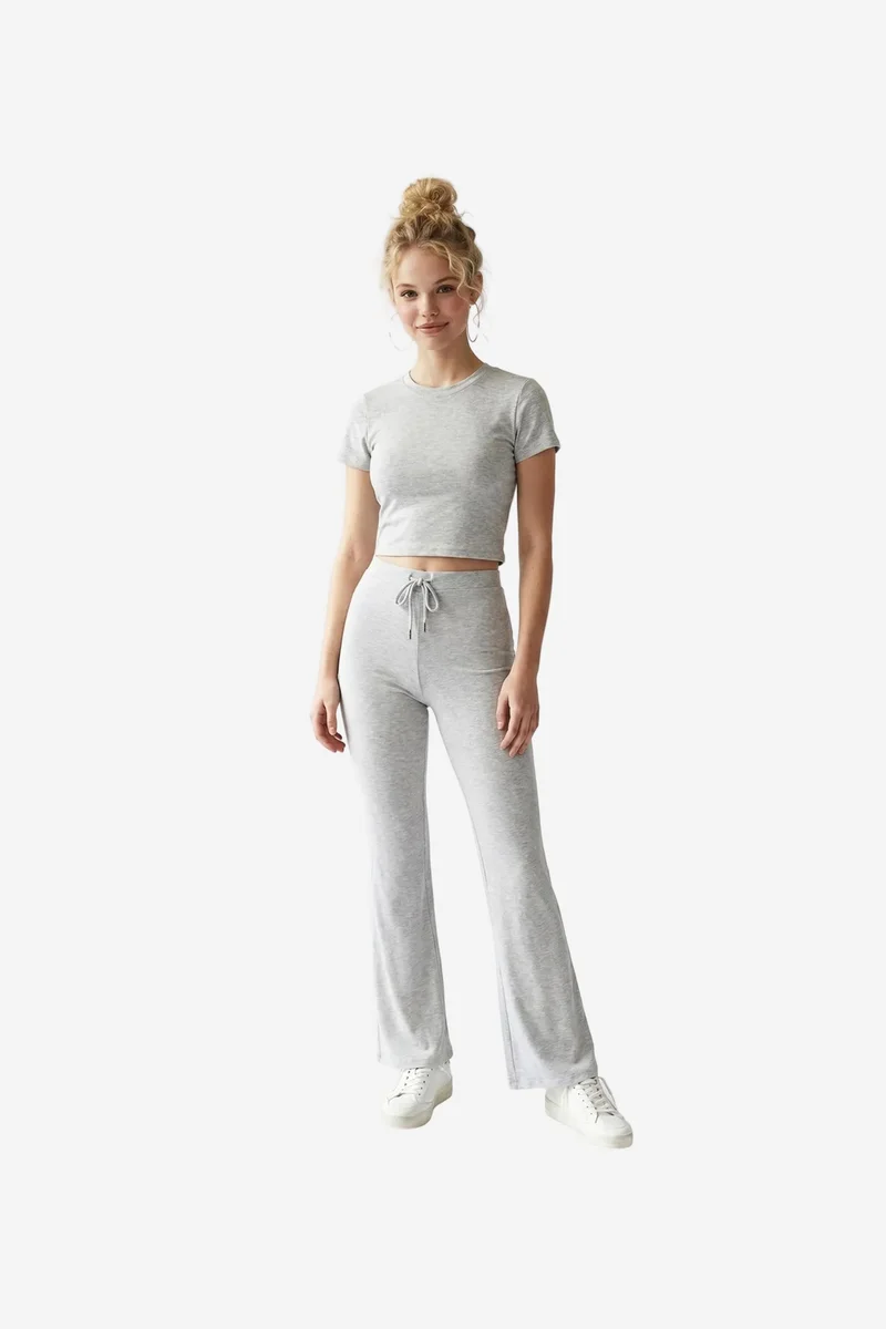 ميكسراي MIXRAY Cotton-Blend Two-Piece Coord Set