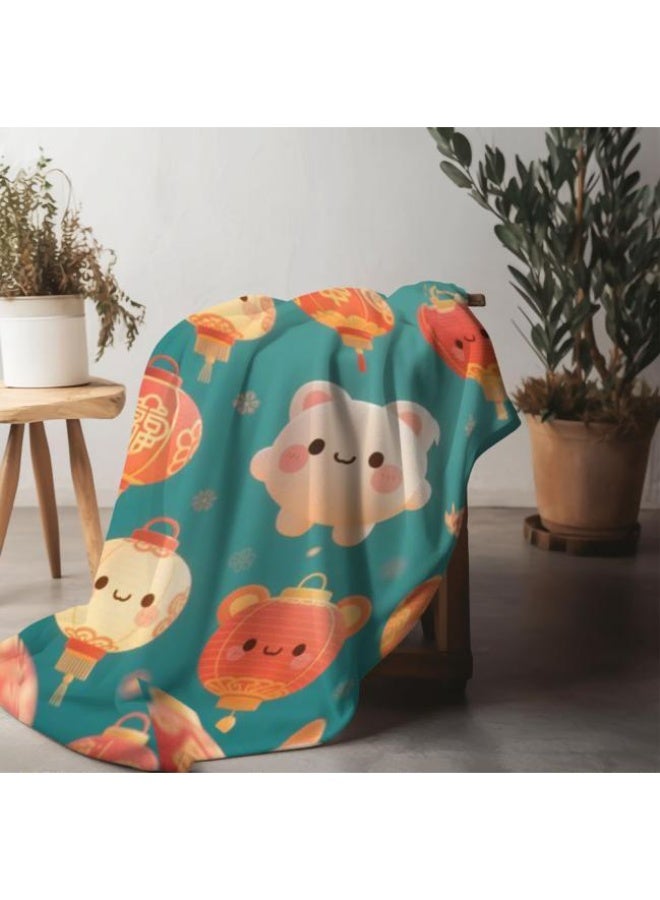 general Baby and children's cartoon flannel thin blanket (warm and comfortable, suitable for sleep, game use) 70cm*100cm - Image 1