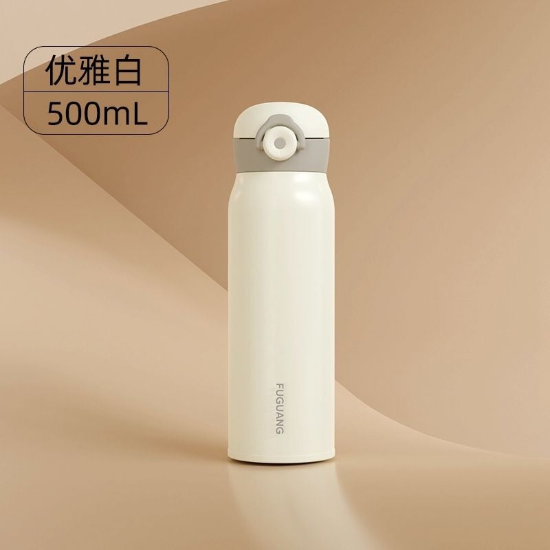 FUGUANG Vacuum Insulated Cup for Men and Women, Food-Grade 316L Stainless Steel, with Pop-Up Lid - Image 1