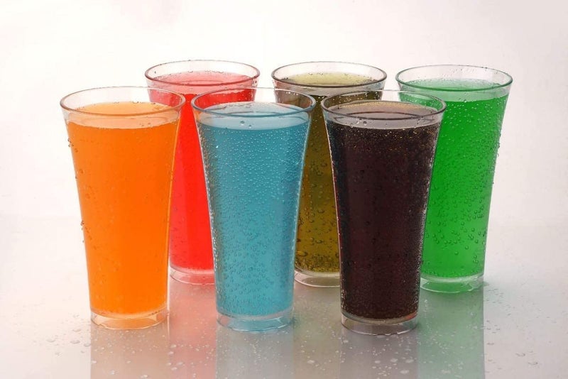 Finner طقم كؤوس شرب ماء شفاف غير قابل للكسر 6 قطع من البلاستيك الغذائي خالي من BPA - Image 1