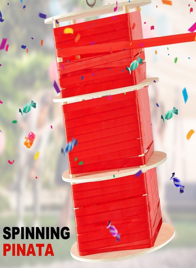 WinnerWhy بينياتا دوارة قابلة لإعادة الاستخدام من WinnerWhy مع خيط سحب، مثالية لحفلات أعياد الميلاد والكريسماس والهالوين، مناسبة للبالغين. - Image 3