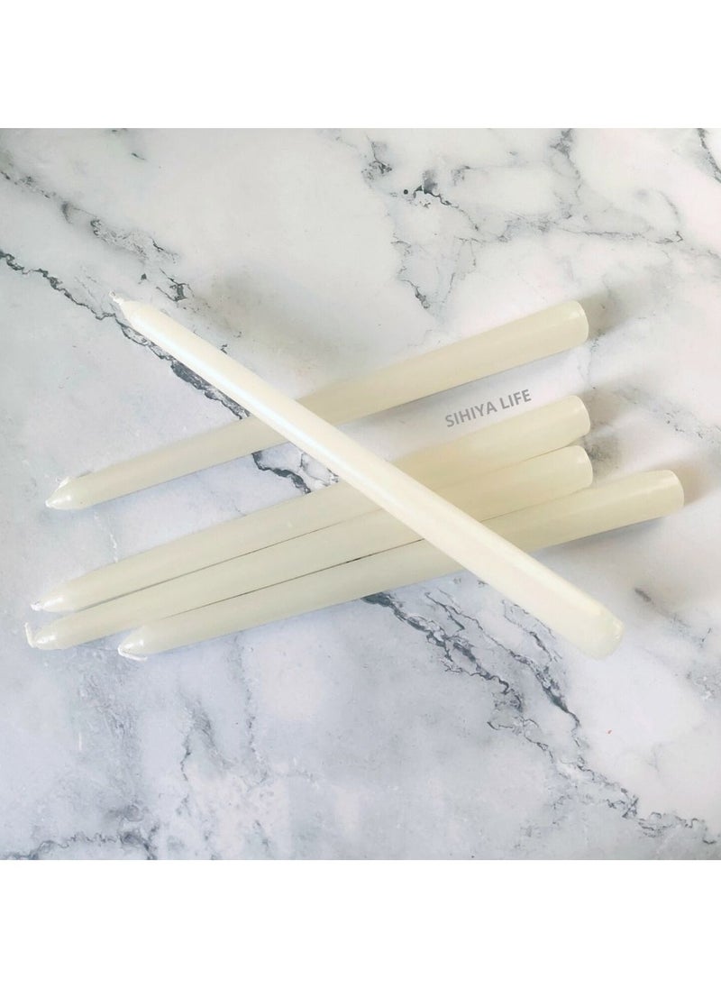 Set of 12 Ivory Taper Candlesticks | 10 Inch (25cm) Tall Tapered Candles | Dripless Dinner Candle Sticks | Natural Wax with Cotton Wicks | 8 Hour Burn Time - pzsku/Z23EB25432E84B9AA32E3Z/45/_/1711608883/8f398459-0a62-4058-9c8e-4d5f490cf374