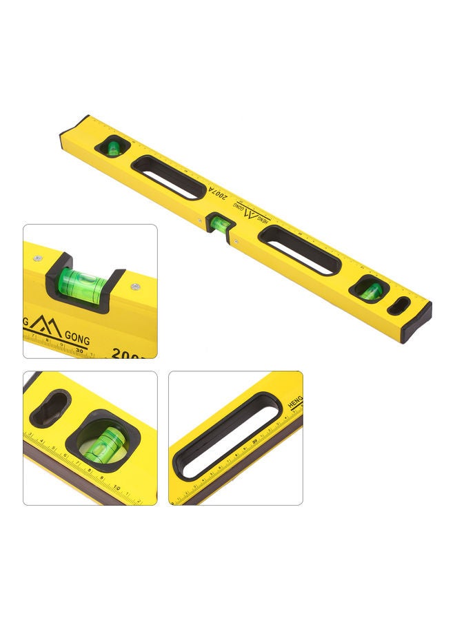 60cm Aluminum Alloy High-precision Level Ruler Yellow  - Image 2