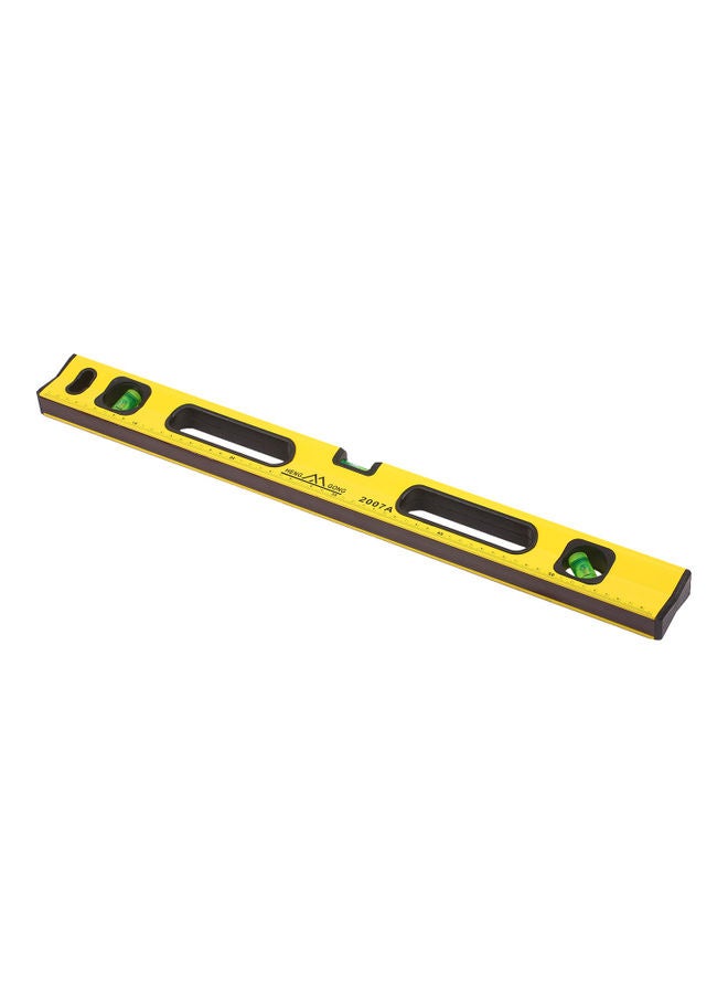 60cm Aluminum Alloy High-precision Level Ruler Yellow  - Image 1