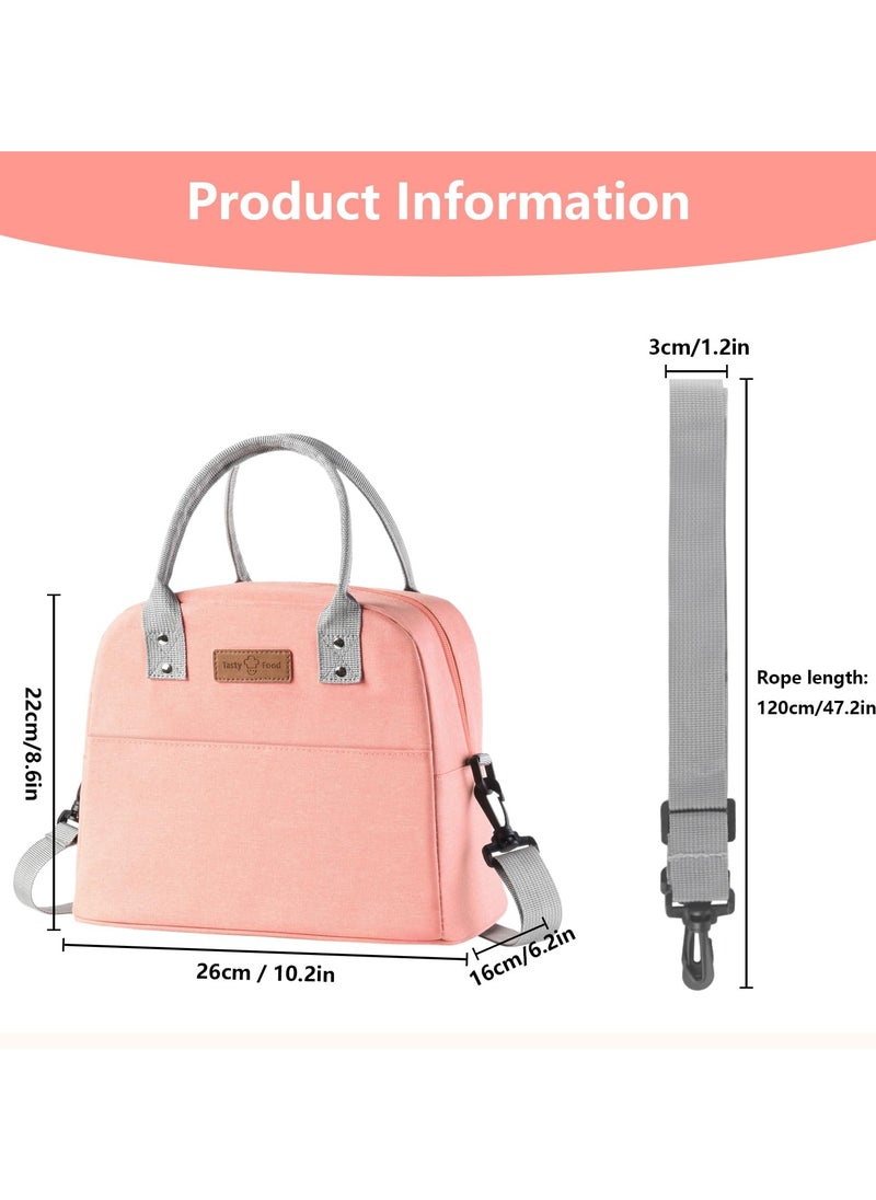 VIO Insulated Waterproof Lunch Bag Thermal Reusable Lunch Bag For Office Work School College Travel Picnic Small Cooler Tote Bag for Men Women Boys Girls Indoor Outdoor  - Image 2