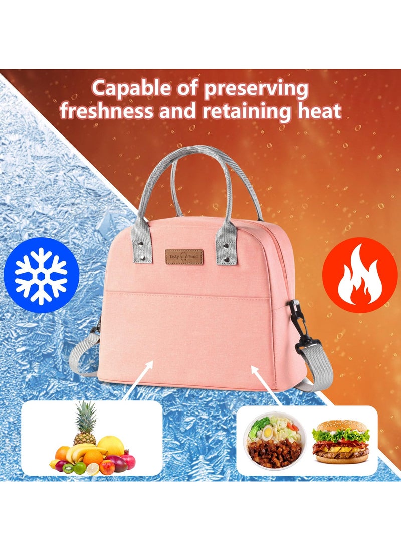 VIO Insulated Waterproof Lunch Bag Thermal Reusable Lunch Bag For Office Work School College Travel Picnic Small Cooler Tote Bag for Men Women Boys Girls Indoor Outdoor  - Image 3