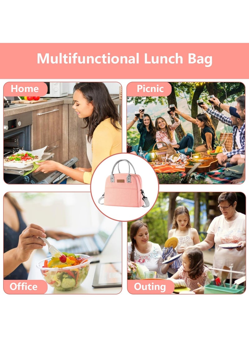 VIO Insulated Waterproof Lunch Bag Thermal Reusable Lunch Bag For Office Work School College Travel Picnic Small Cooler Tote Bag for Men Women Boys Girls Indoor Outdoor  - Image 5