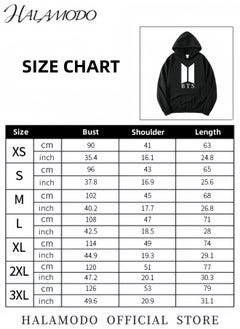HALAMODO Unisex Hoodies Long-Sleeved Printed Tops Casual Sweatshirts Soft Sportswear Fashion Youth Pullovers with Drawstrings and Large Pockets for Daily Wear  - Image 3