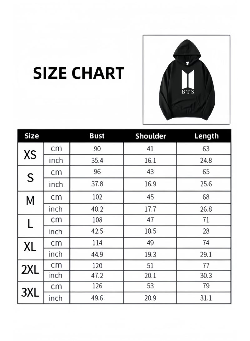 هالامودو بلوزات بأكمام طويلة مطبوعة بأكمام طويلة مطبوعة للجنسين بلوزات كاجوال بلوزات رياضية ناعمة أزياء شبابية بأربطة وجيوب كبيرة للارتداء اليومي - Image 2