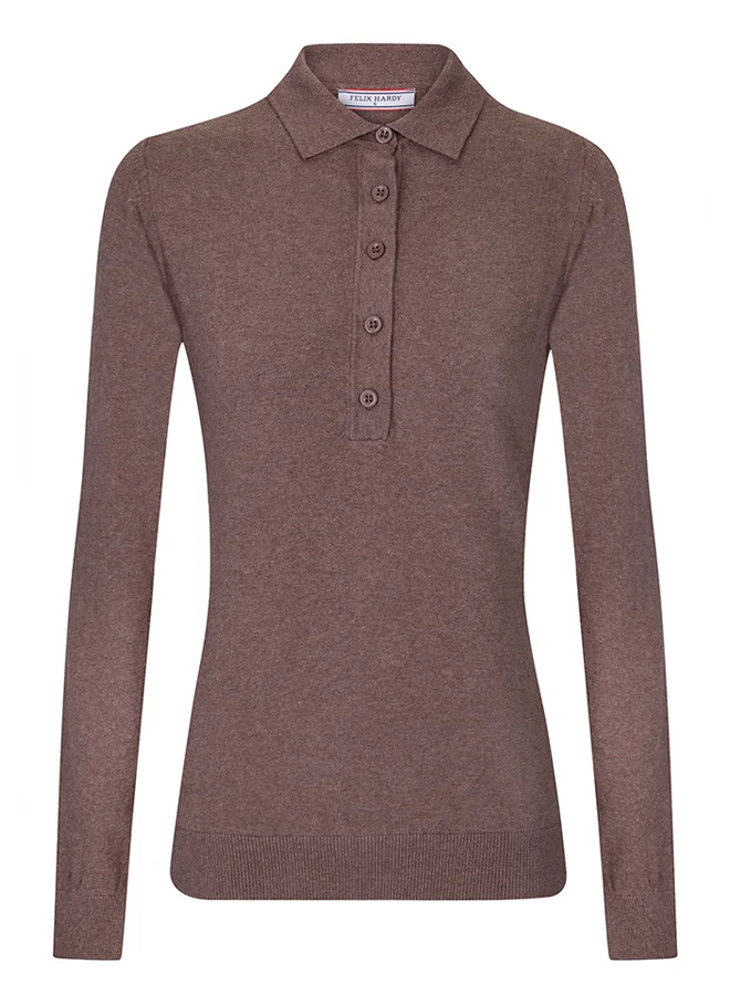 FELIX HARDY Polo Neck Buttoned Pullover