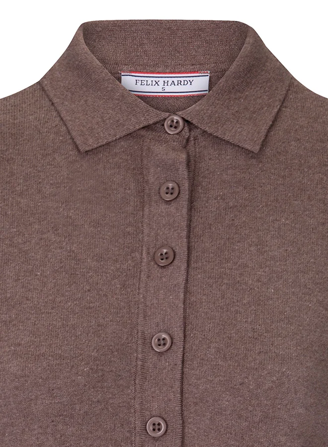 FELIX HARDY Polo Neck Buttoned Pullover
