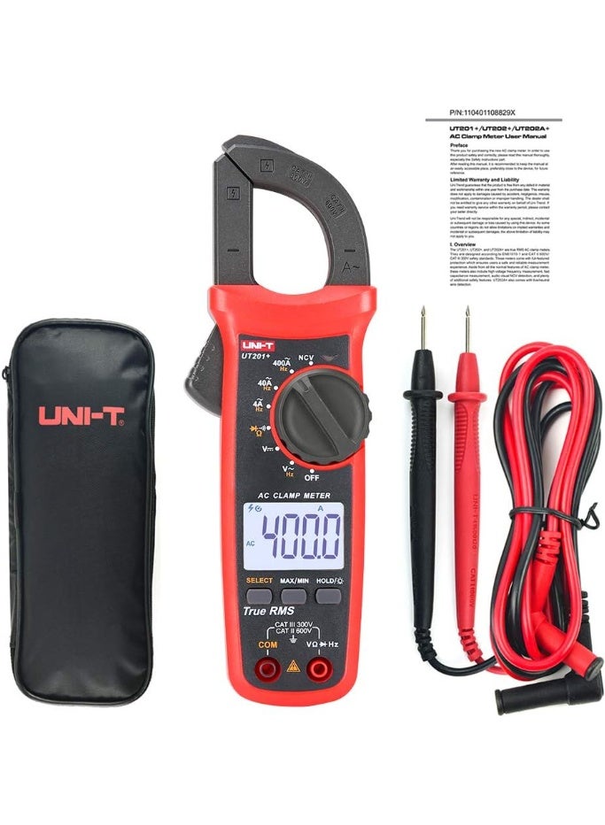 UNI-T UT201+ Digital Clamp Multimeter – AC/DC Current, Voltage, Resistance, Continuity & Diode Test | LCD Display | Auto Range, High Accuracy, Portable Clamp Meter - Image 1