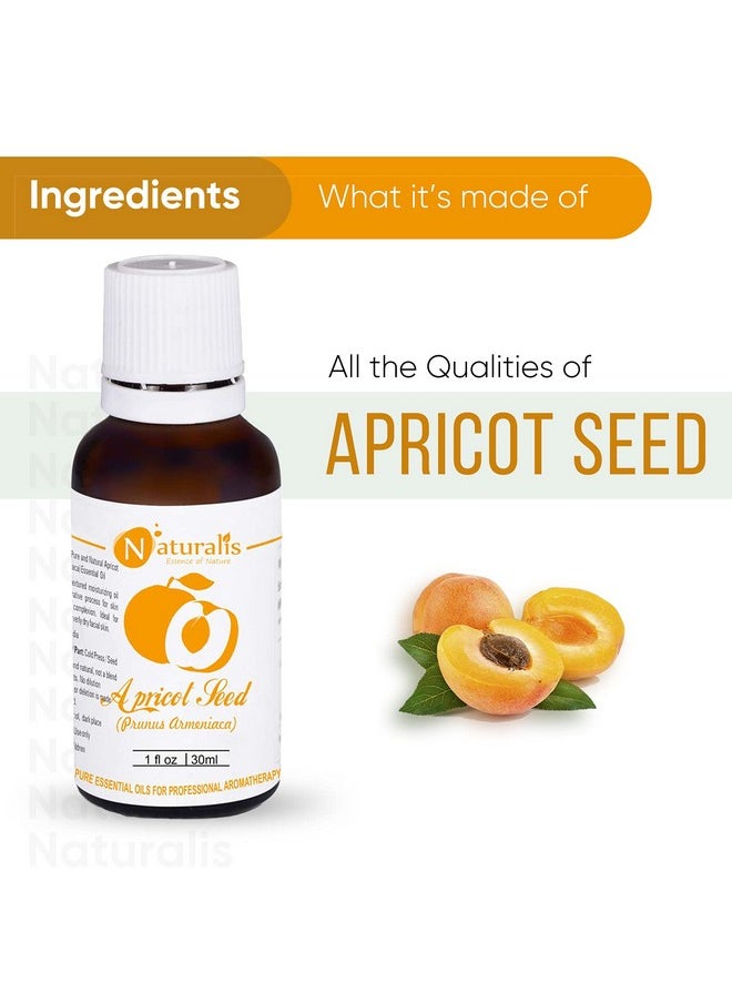 Naturalis Essence Of Nature Cold Pressed Undiluted Apricot Oil For Hair, Face & Body Massage - 30Ml  - Image 3