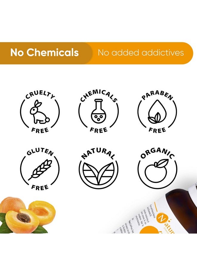 Naturalis Essence Of Nature Cold Pressed Undiluted Apricot Oil For Hair, Face & Body Massage - 30Ml  - Image 5