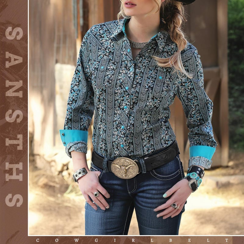 SANSTHS Western Cowboy Belts for Men Women, Mens Western Belt Bull Buckle Country Belt Cowboy Leather Belt for Jeans, Bronze Bull/Black Belt - Image 3