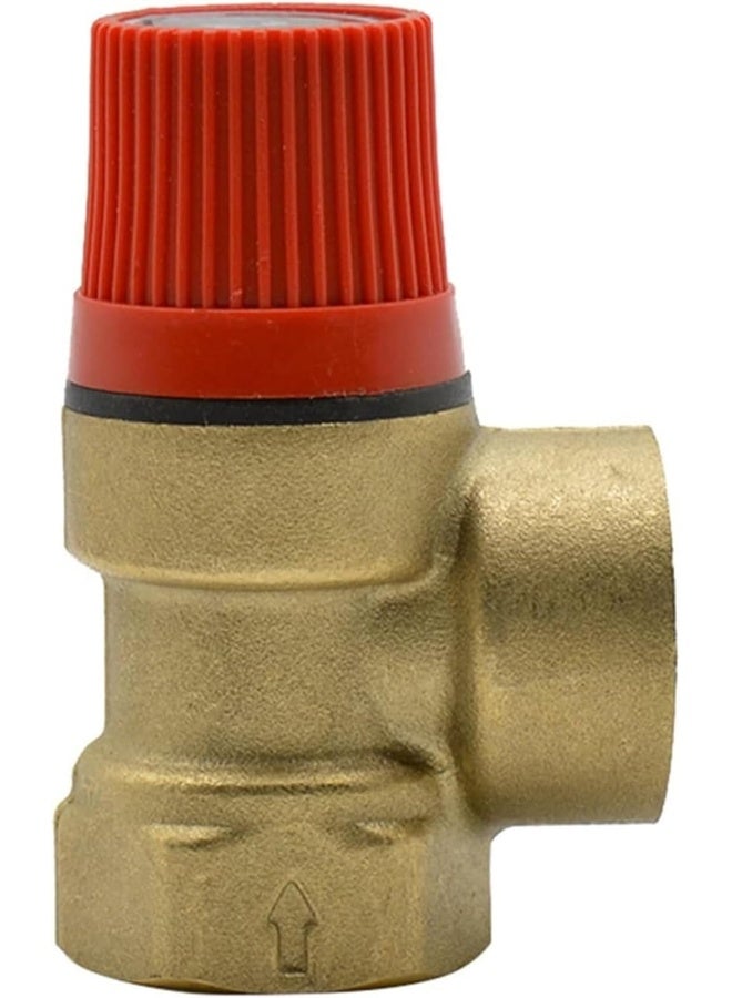 Biella Brass Safety Drain Relief Valve For Water Heater  3/4" (8 Bar) - Image 1