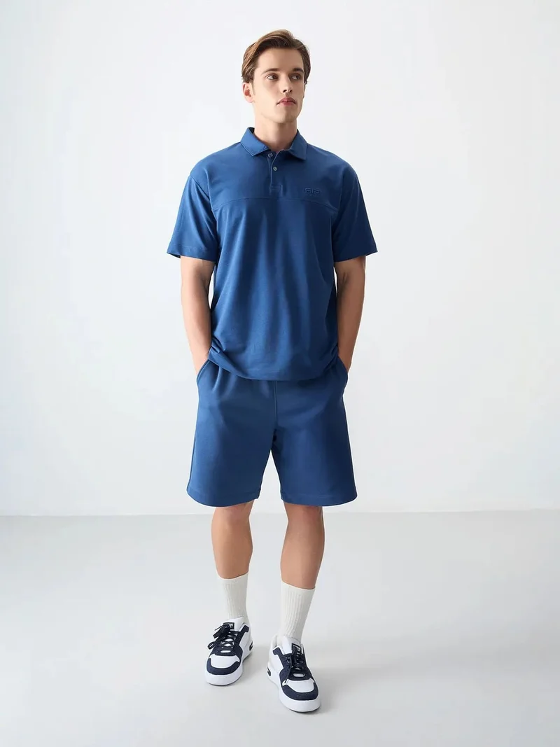 تومي لايف TOMMY Oversized Polo Collar T-Shirt
