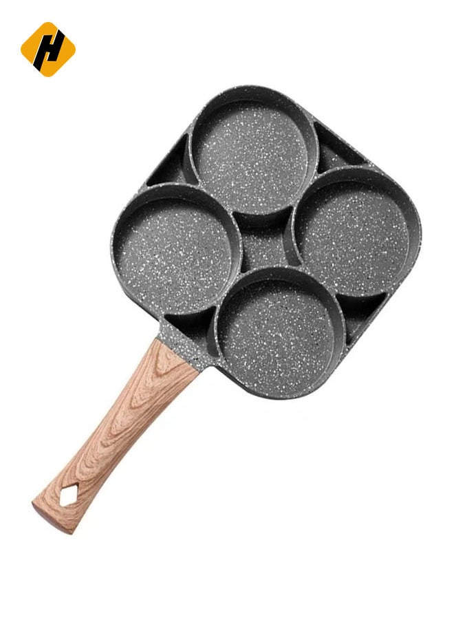 HuHa - Egg Cooker Frying Pan, 4-Cups Non-Stick Cookware aluminium Alloy Fried Egg cooker Pancake omelette pan egg Poacher - Image 1