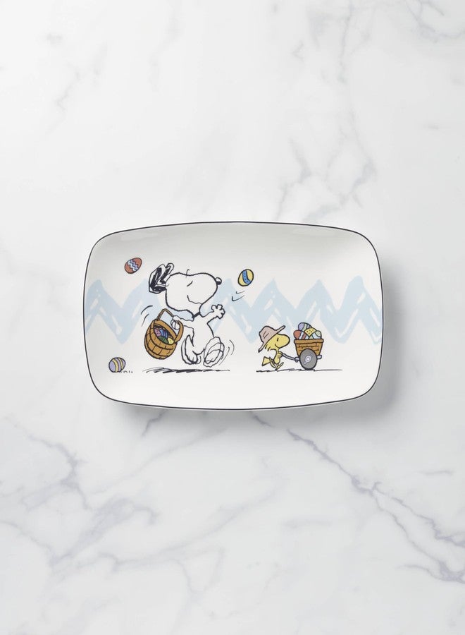 Lenox Peanuts Easter Snoopy Hors D'Oeuvres Tray, 1 Count, Multi - Image 2
