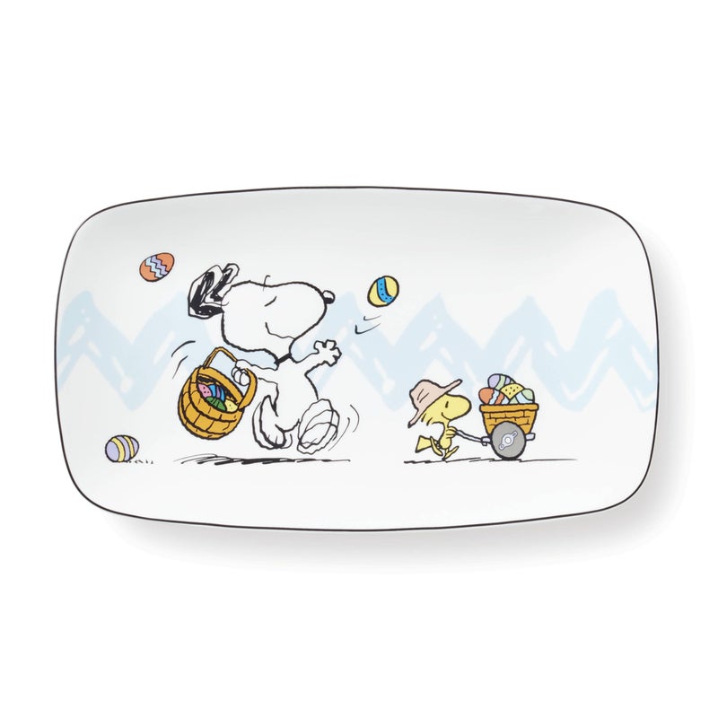 Lenox Peanuts Easter Snoopy Hors D'Oeuvres Tray, 1 Count, Multi - Image 1