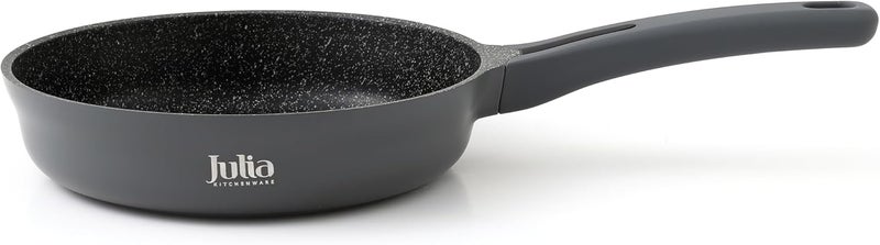 Julia Elite Edge Grey 22cm Granite Frypan Without Lid Premium Nonstick Cookware Durable Heat Resistant Scratch Resistant Easy Clean Skillet Pan Ideal For Daily Cooking Frying Sauteing Healthy Recipes - Image 3