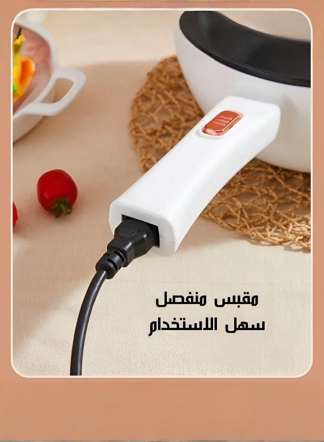 قدر كهربائي متعدد الوظائف للاستخدام المنزلي، غير لاصق، للطهي والغلي، هدية رائعة لطلاب السكن الجامعي - Image 5